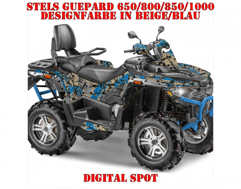 Digital Spot Beige-Blau für Stels Guepard 650/800/850/1000